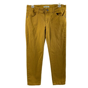 Emperial Jeans Womens Size 10 Golden Brown Denim‎ Rhinestones Straight